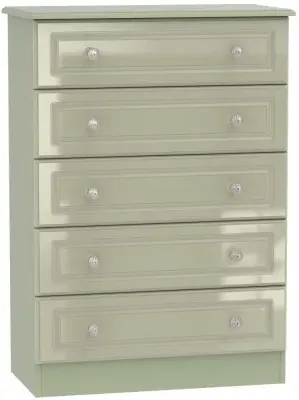 Balmoral 5 Drawer Chest - Mushroom