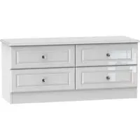 Balmoral Bed Box - White, High Gloss