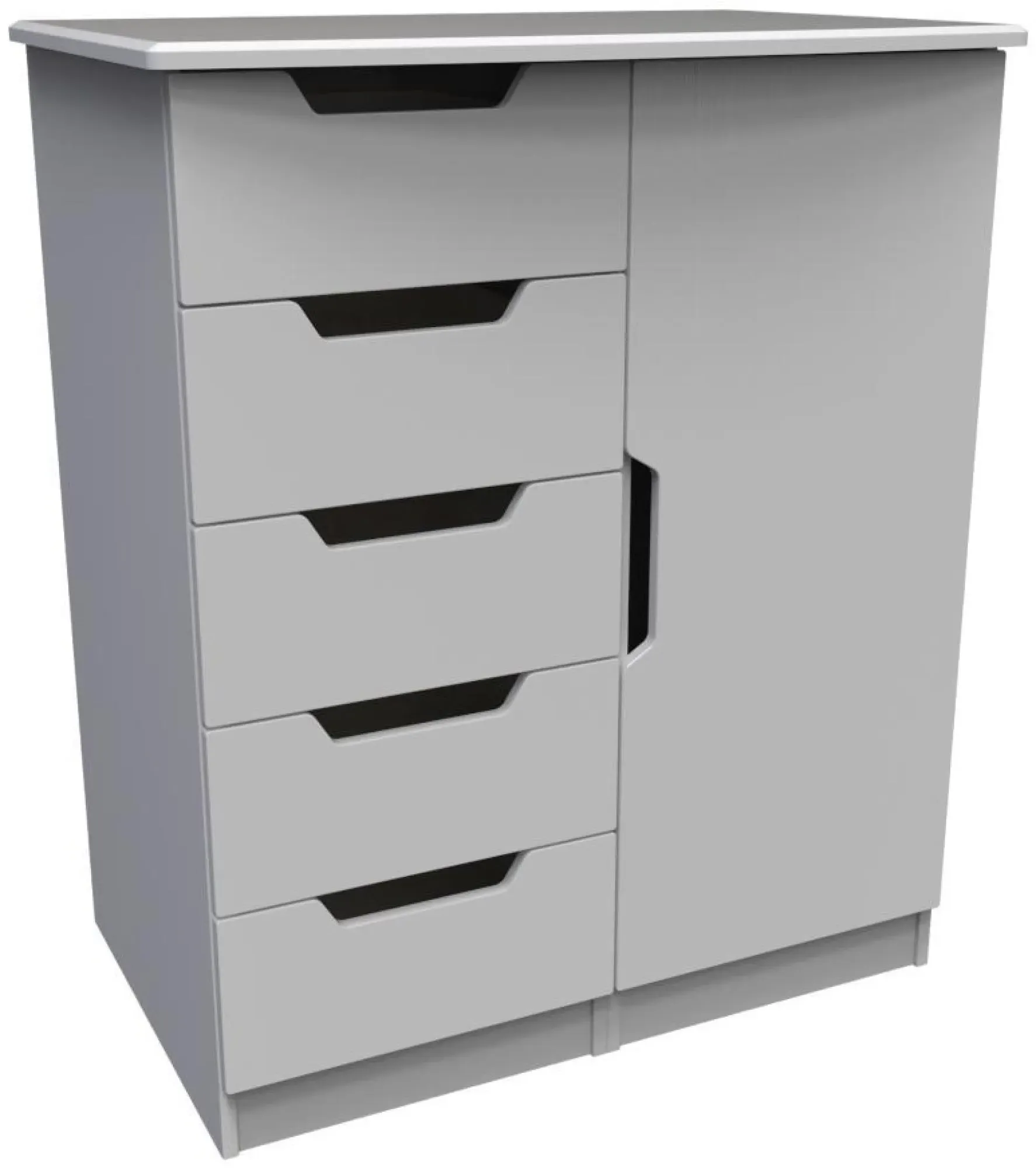 Bella 1 Door Midi Wardrobe - Grey