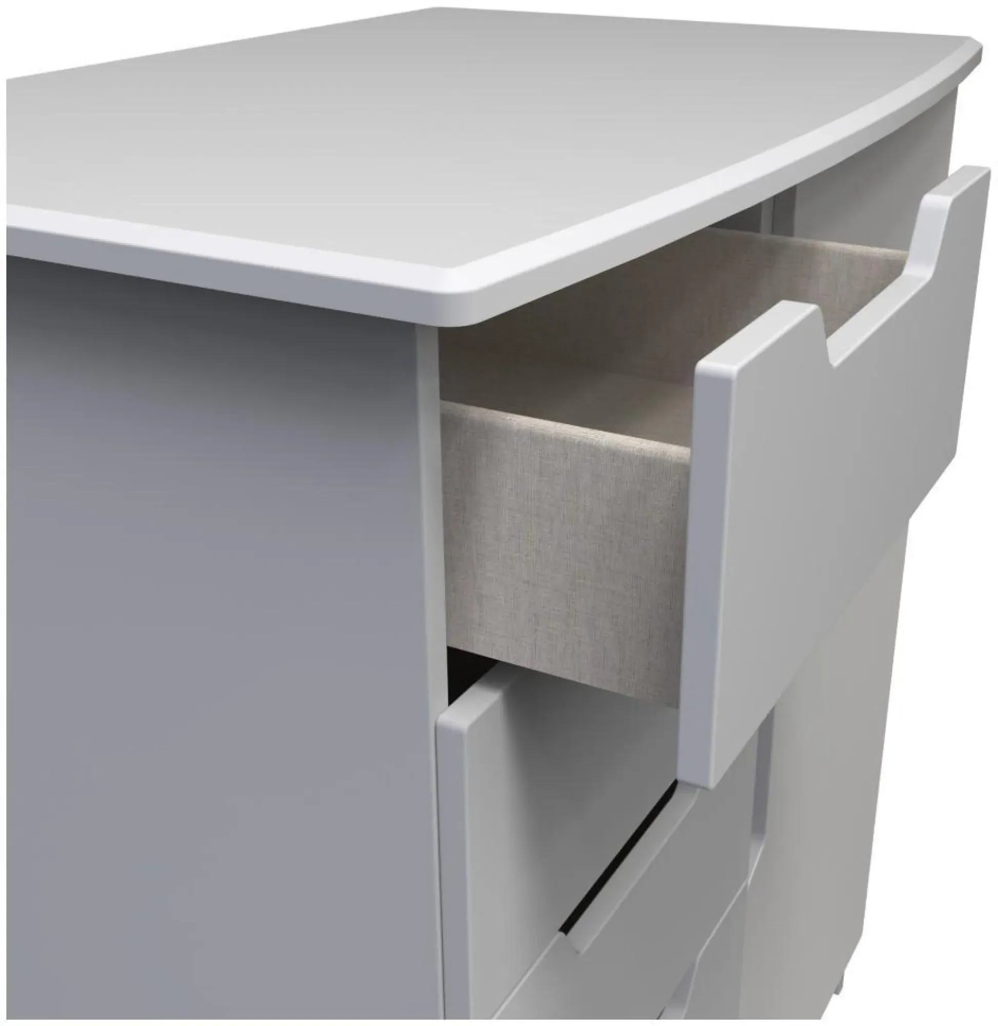 Bella 1 Door Midi Wardrobe - Grey