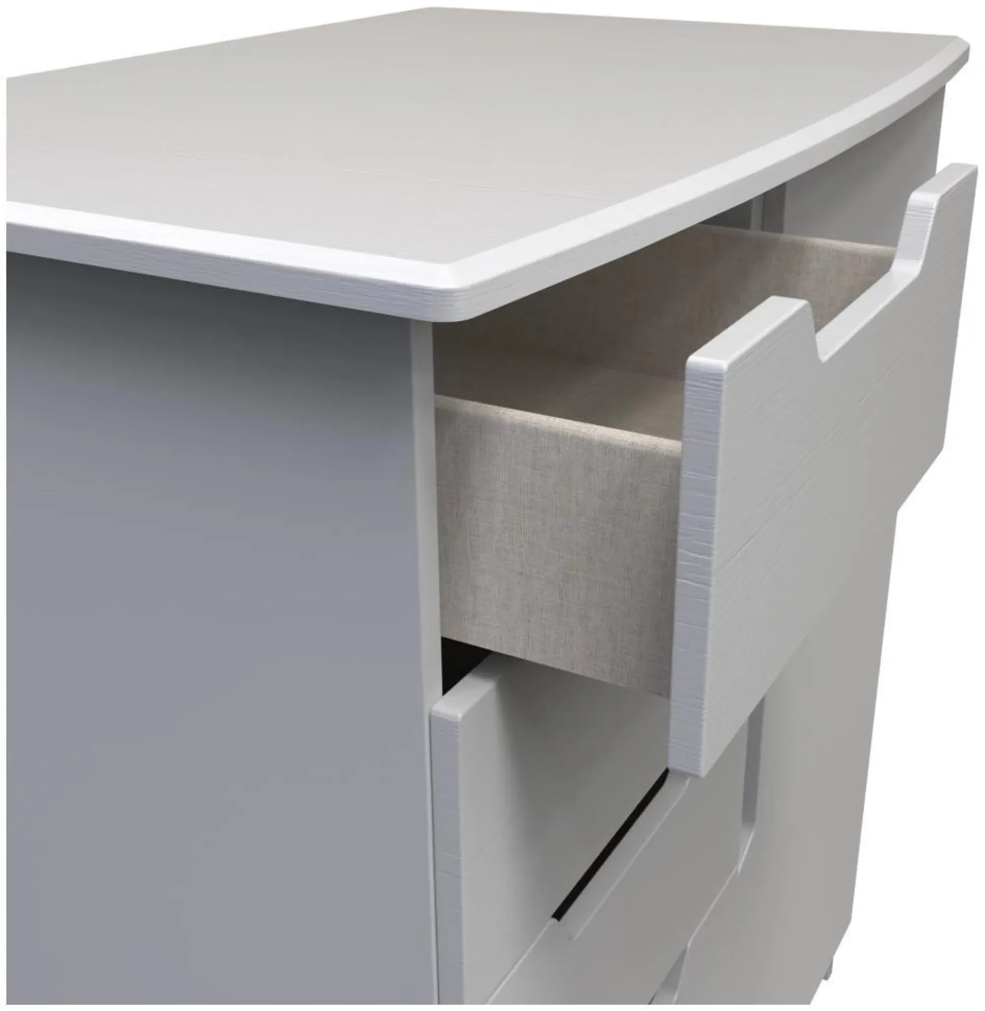 Bella 1 Door Midi Wardrobe - Grey Ash