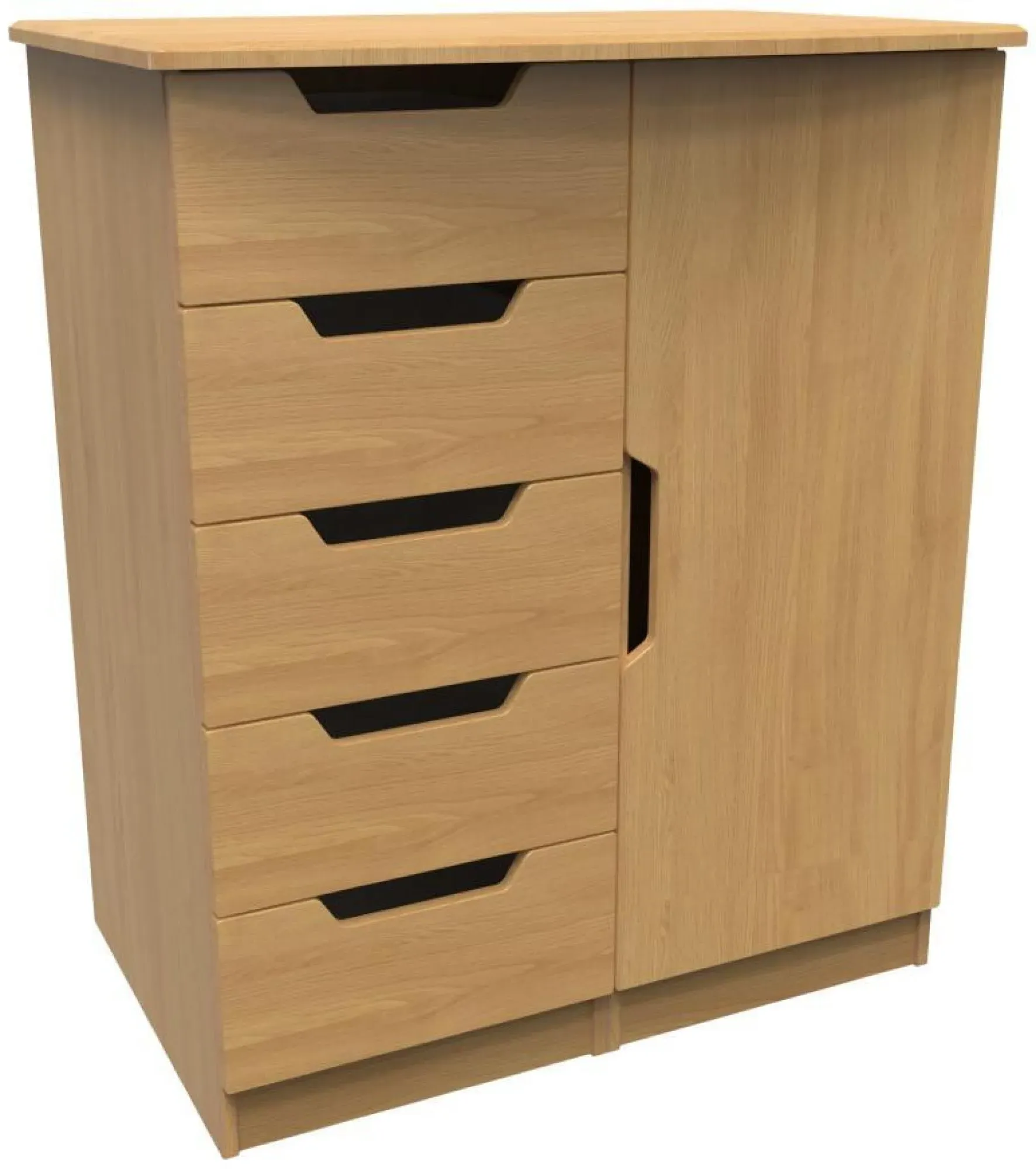 Bella 1 Door Midi Wardrobe - Oak