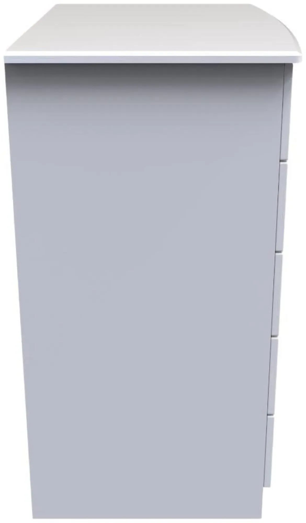 Bella 1 Door Midi Wardrobe - White Ash