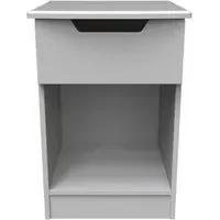 Bella 1 Drawer Bedside Cabinet - Grey