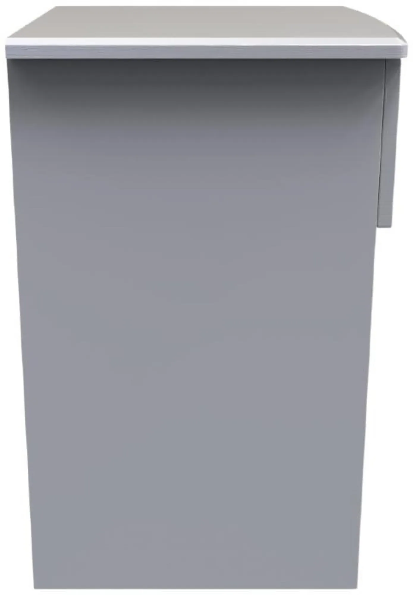 Bella 1 Drawer Bedside Cabinet - Grey, Ash