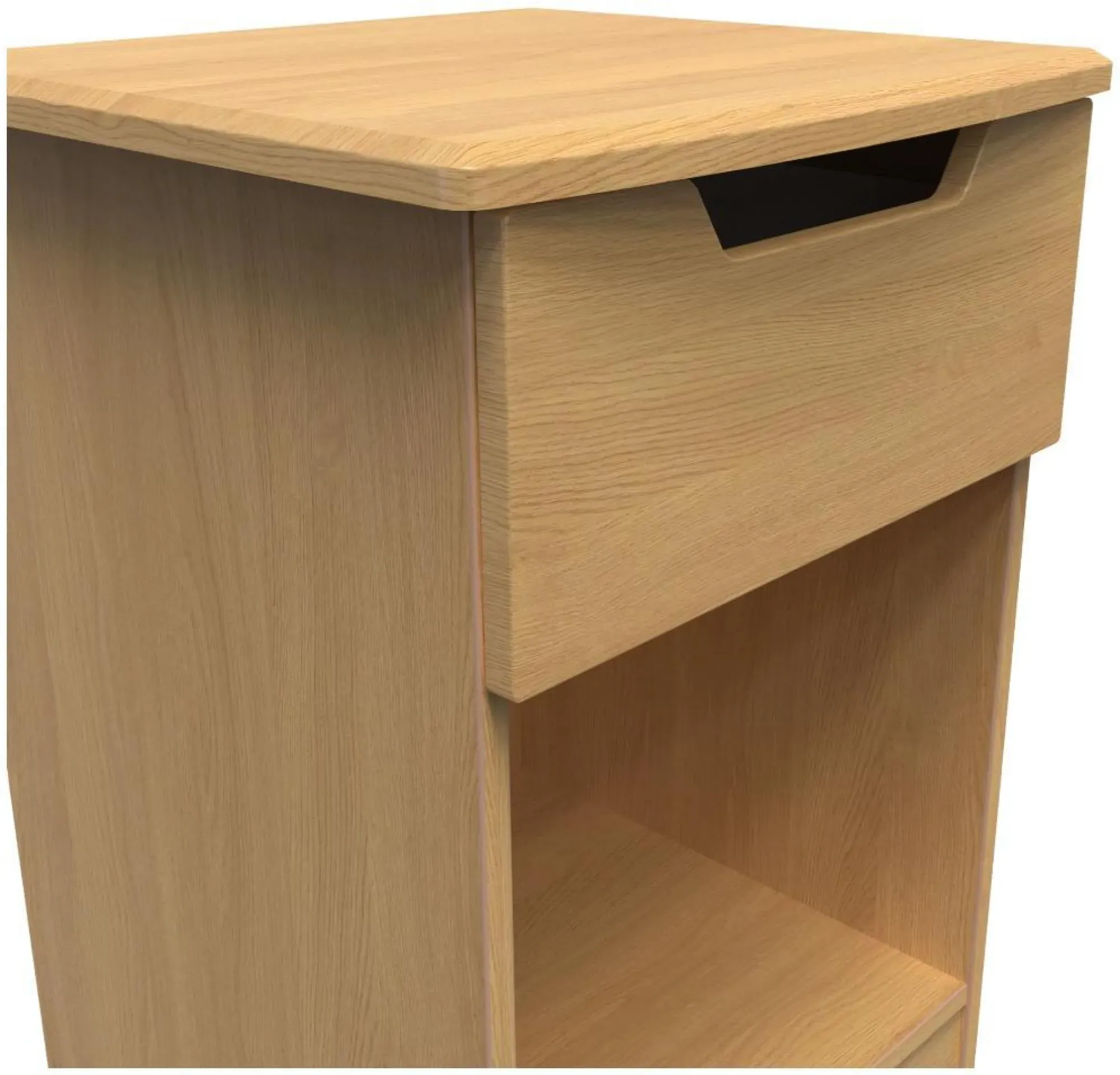 Bella 1 Drawer Bedside Cabinet - Oak