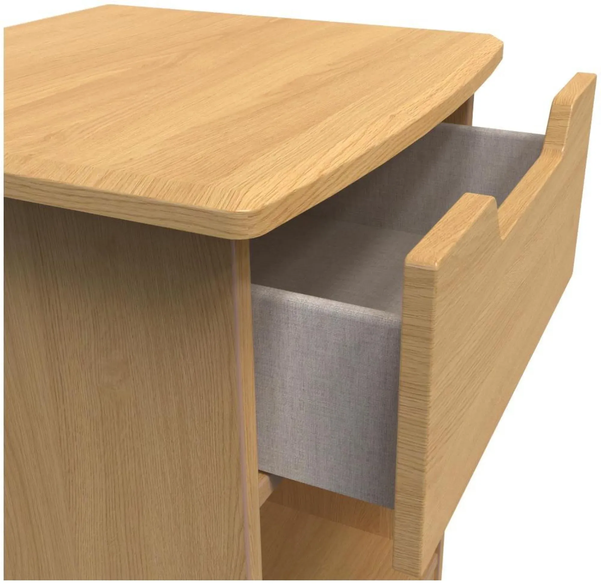 Bella 1 Drawer Bedside Cabinet - Oak