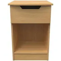 Bella 1 Drawer Bedside Cabinet - Oak