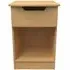 Bella 1 Drawer Bedside Cabinet - Oak