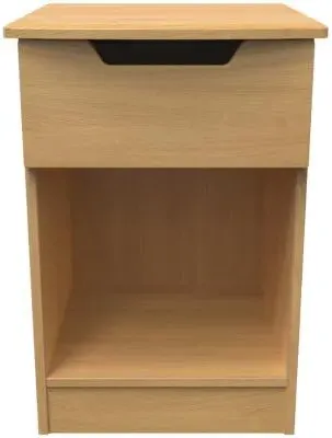 Bella 1 Drawer Bedside Cabinet - Oak