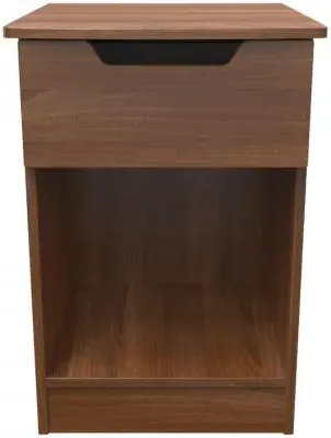 Bella 1 Drawer Bedside Cabinet - Walnut