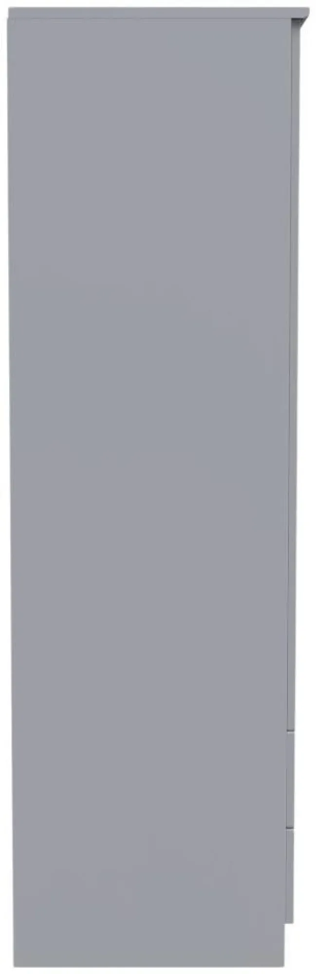 Bella 2 Door 2 Drawer Double Wardrobe - Grey