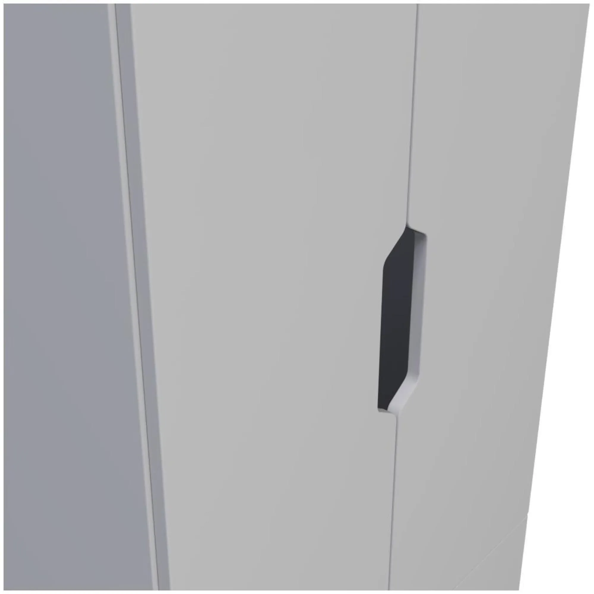 Bella 2 Door 2 Drawer Double Wardrobe - Grey