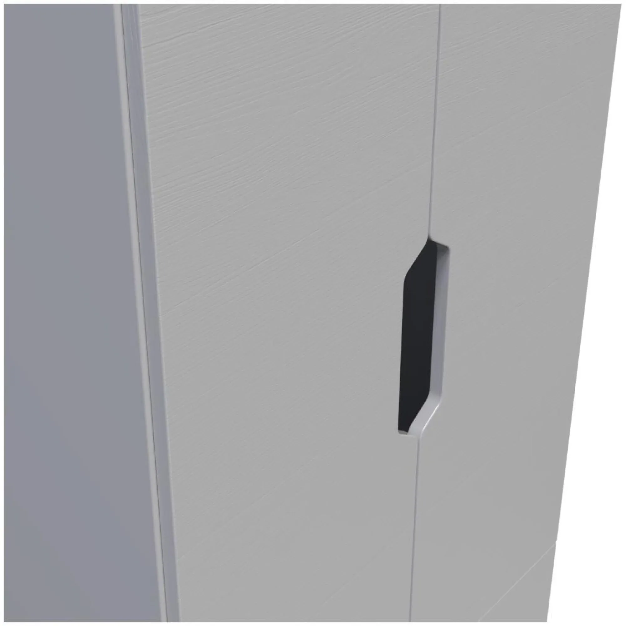 Bella 2 Door 2 Drawer Double Wardrobe - Grey Ash