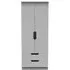 Bella 2 Door 2 Drawer Double Wardrobe - Grey Ash
