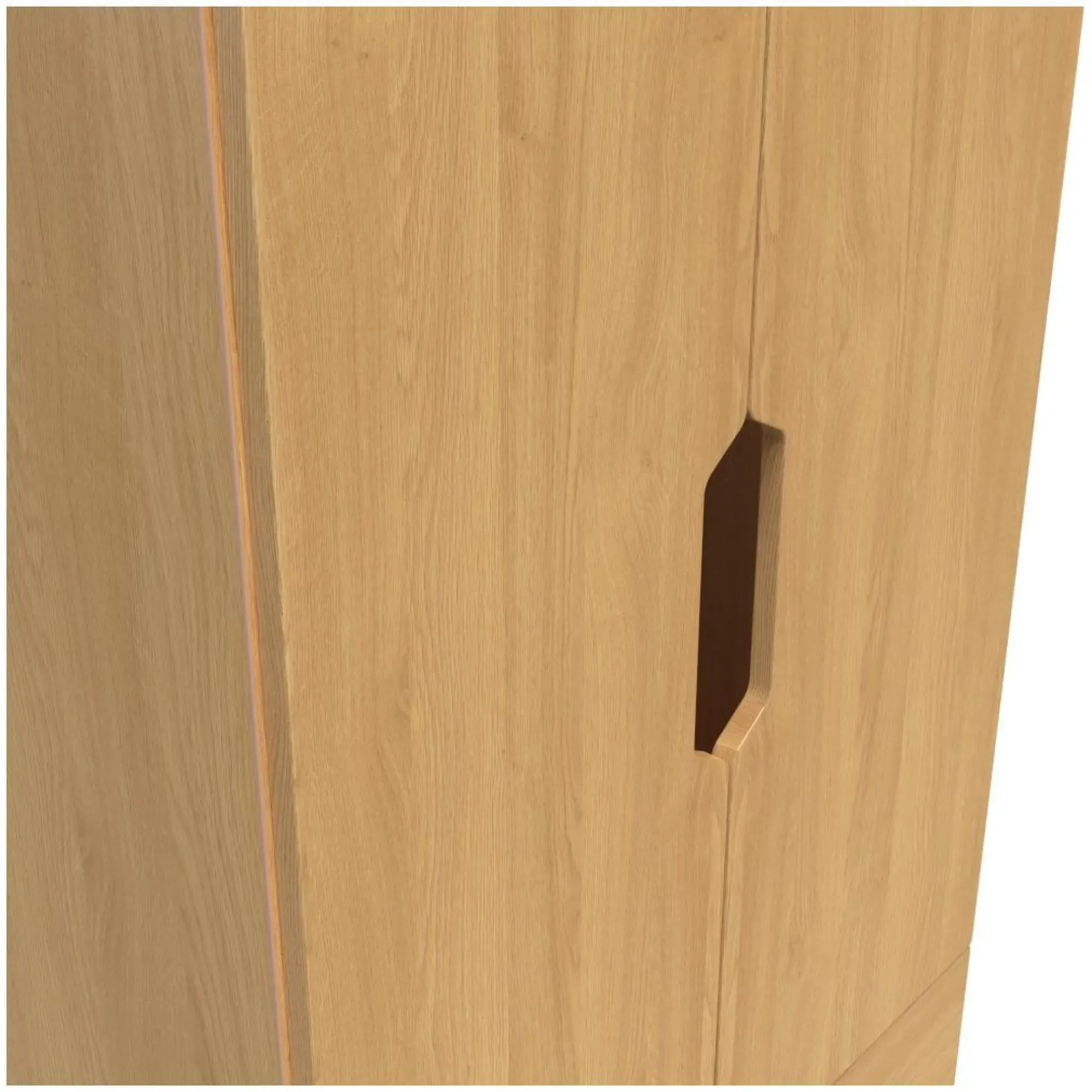 Bella 2 Door 2 Drawer Double Wardrobe - Oak