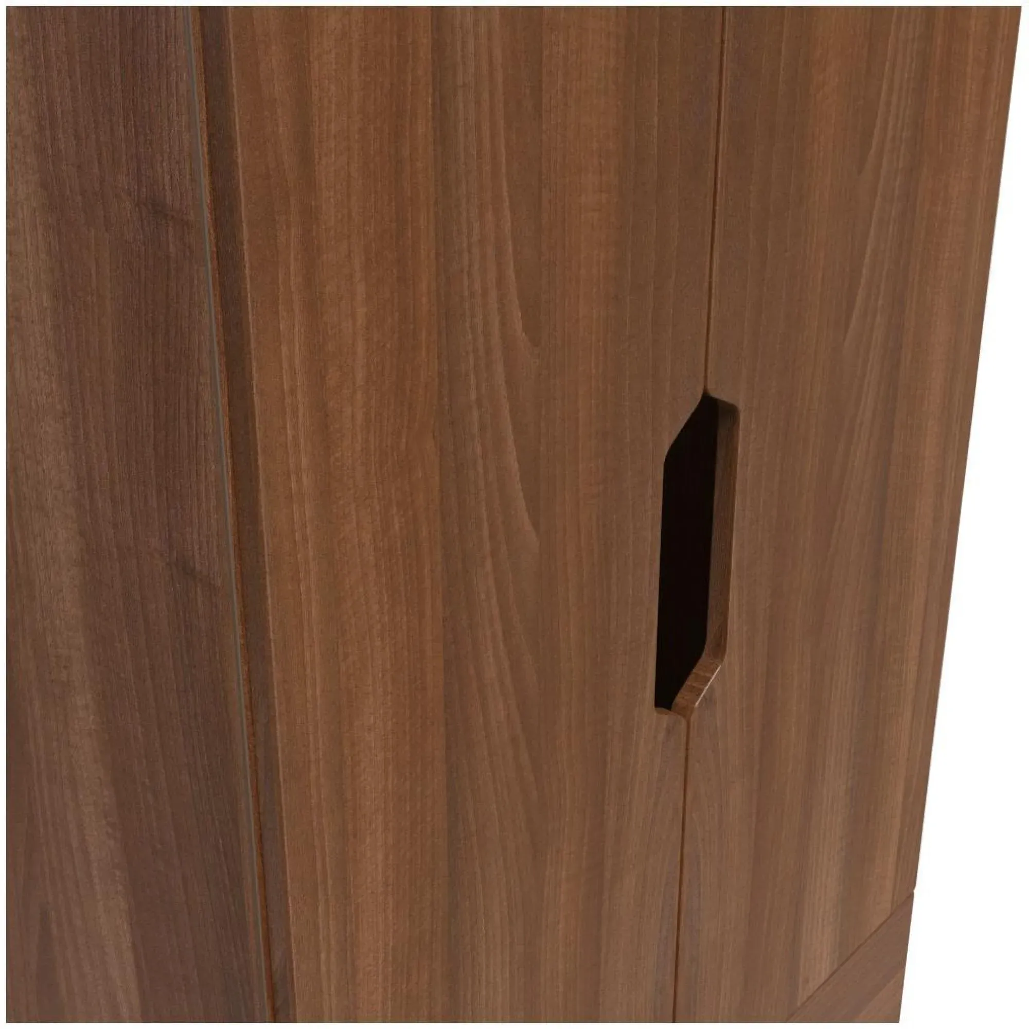 Bella 2 Door 2 Drawer Double Wardrobe - Walnut