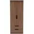 Bella 2 Door 2 Drawer Double Wardrobe - Walnut