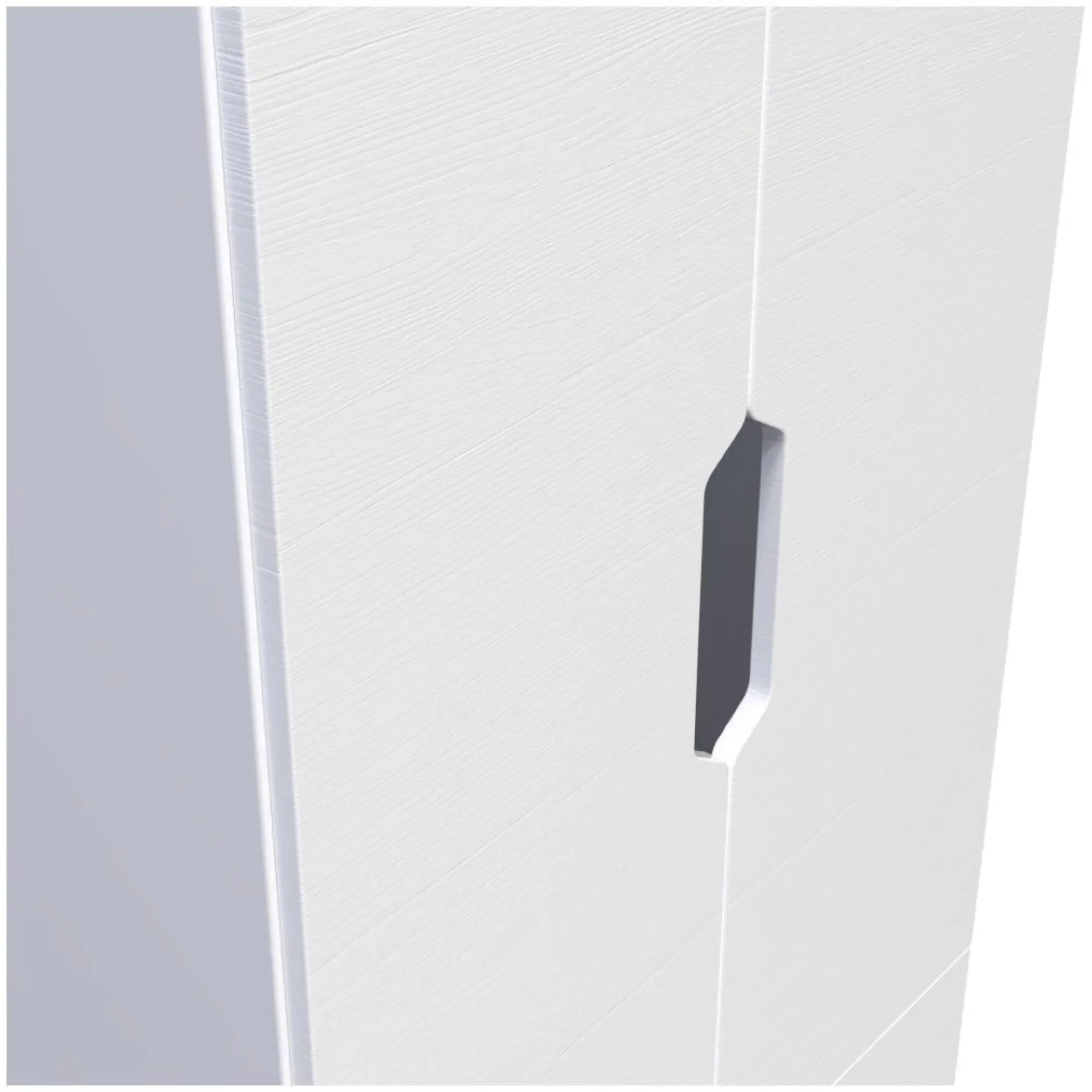 Bella 2 Door 2 Drawer Double Wardrobe - White