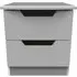 Bella 2 Drawer Bedside Cabinet - Grey