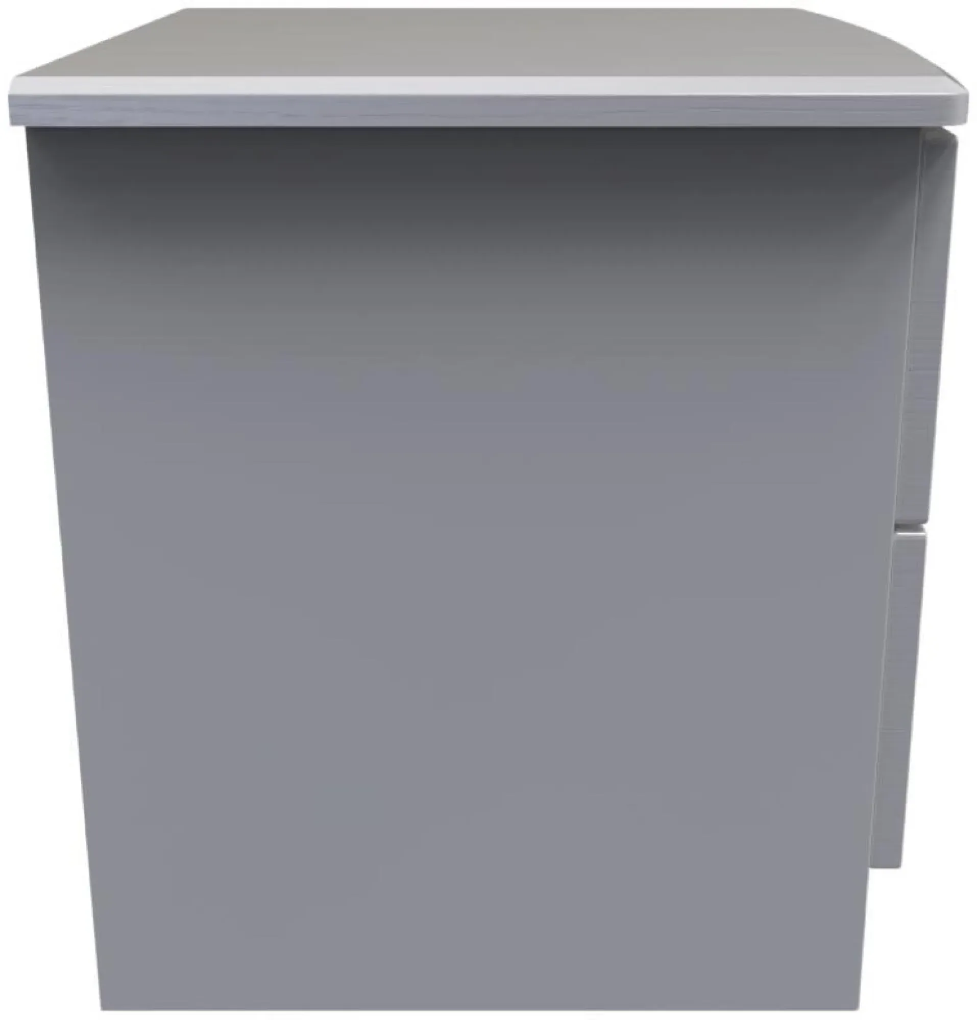 Bella 2 Drawer Bedside Cabinet - Grey Ash