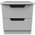 Bella 2 Drawer Bedside Cabinet - Grey Ash