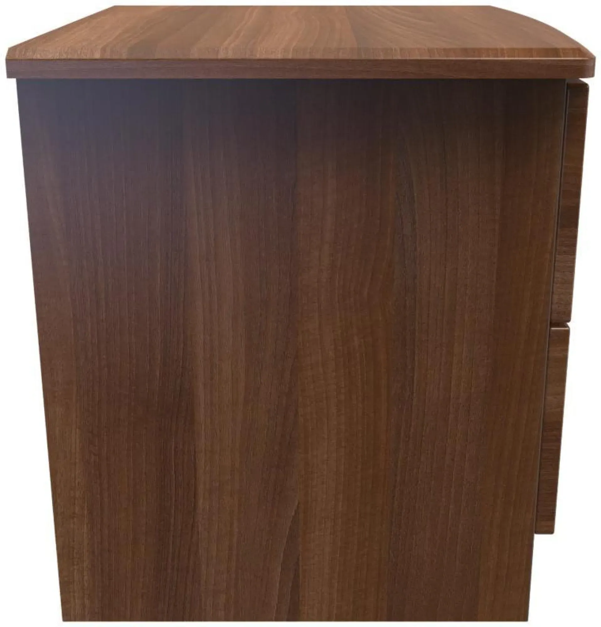 Bella 2 Drawer Bedside Cabinet - Walnut