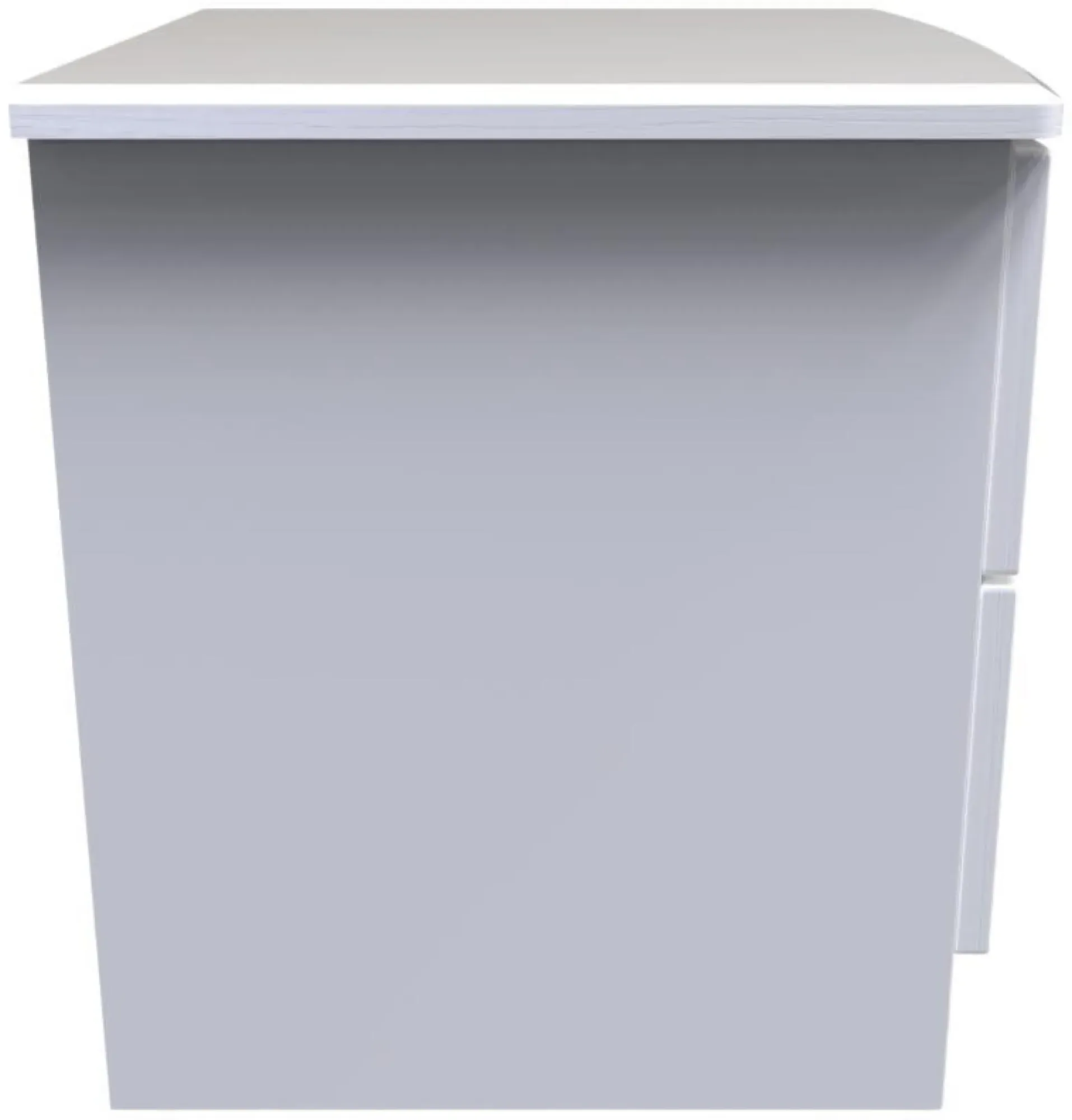 Bella 2 Drawer Bedside Cabinet - White Ash