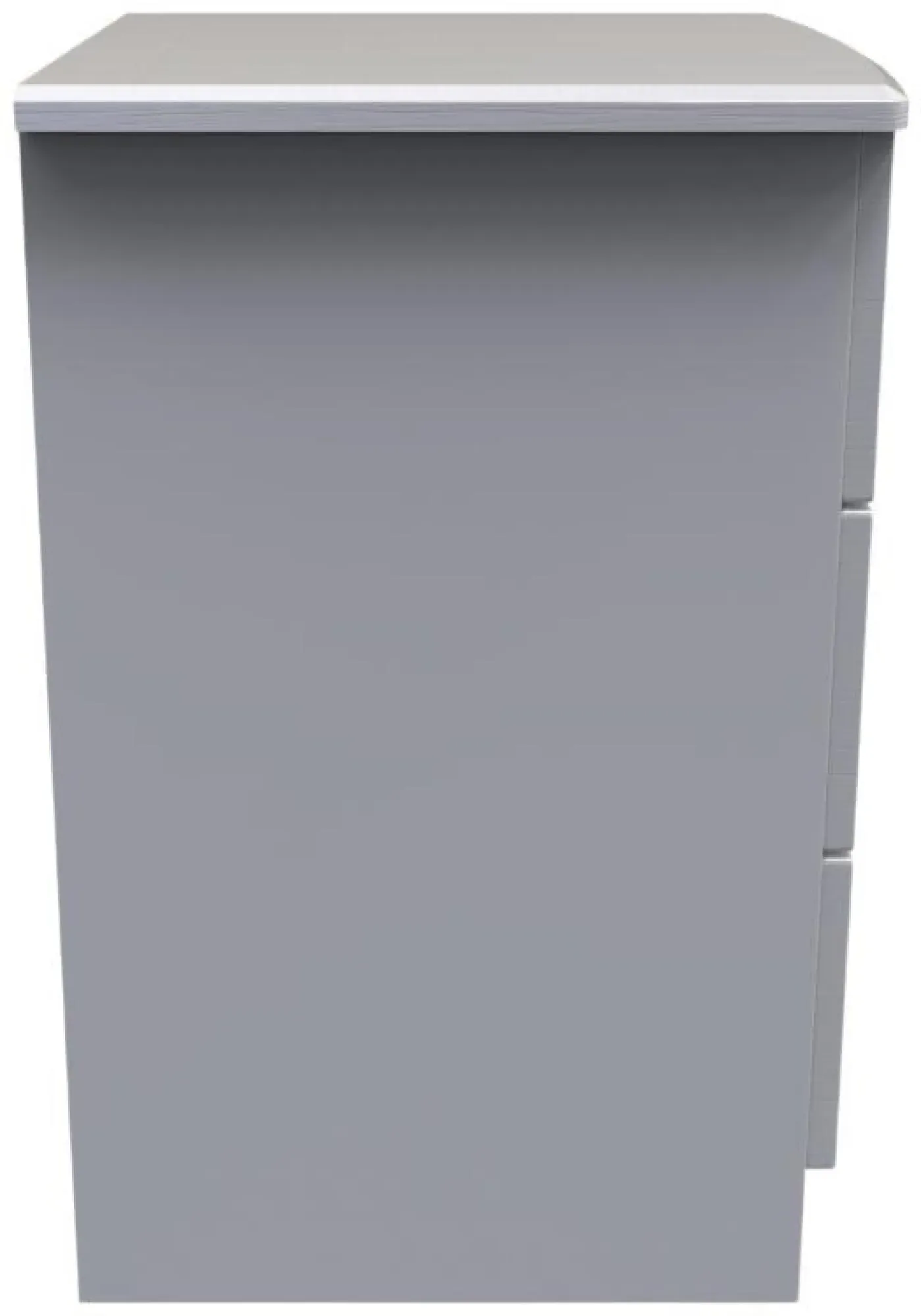 Bella 3 Drawer Bedside Cabinet - Grey Ash