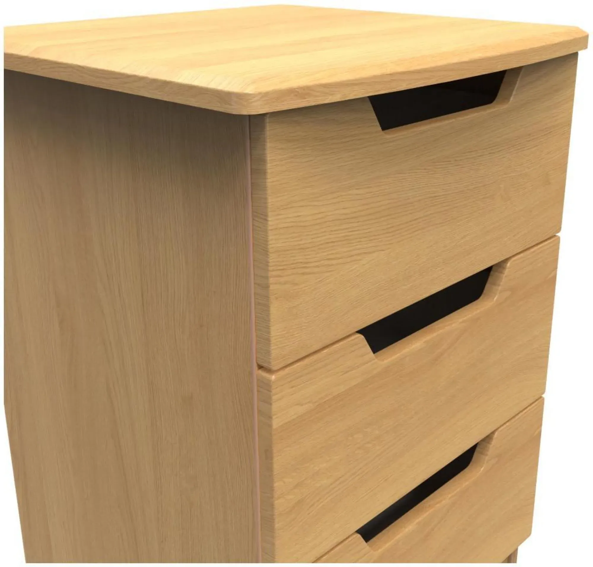 Bella 3 Drawer Bedside Cabinet - Oak