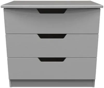 Bella 3 Drawer Chest - Grey image