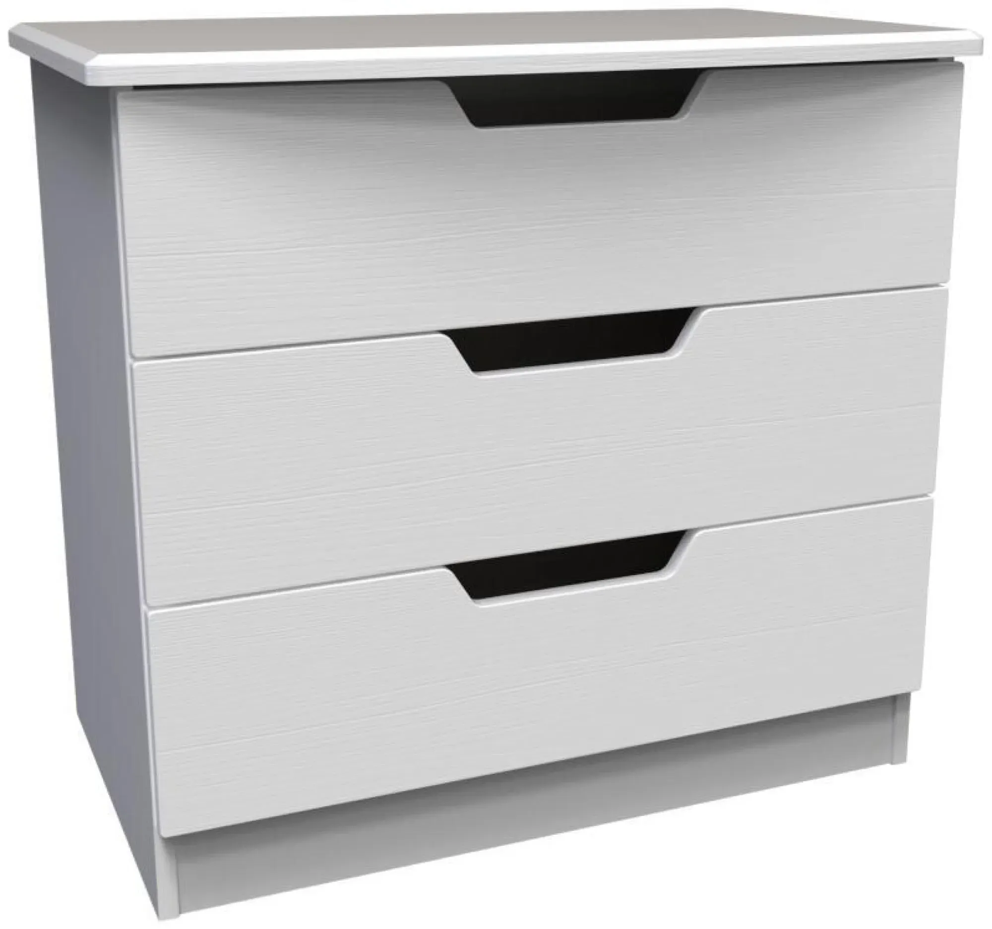 Bella 3 Drawer Chest - White