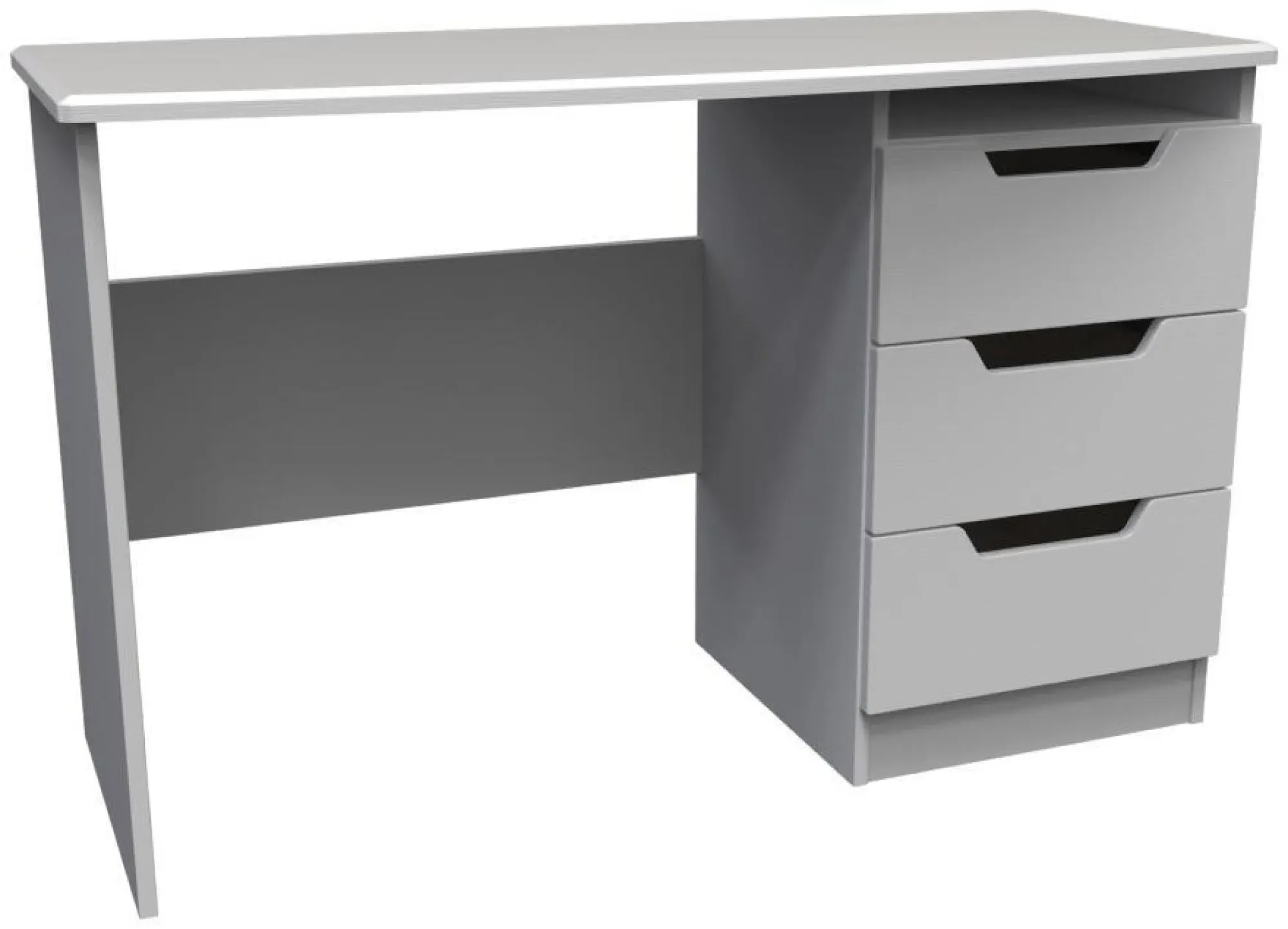 Bella 3 Drawer Desk - Grey Ash