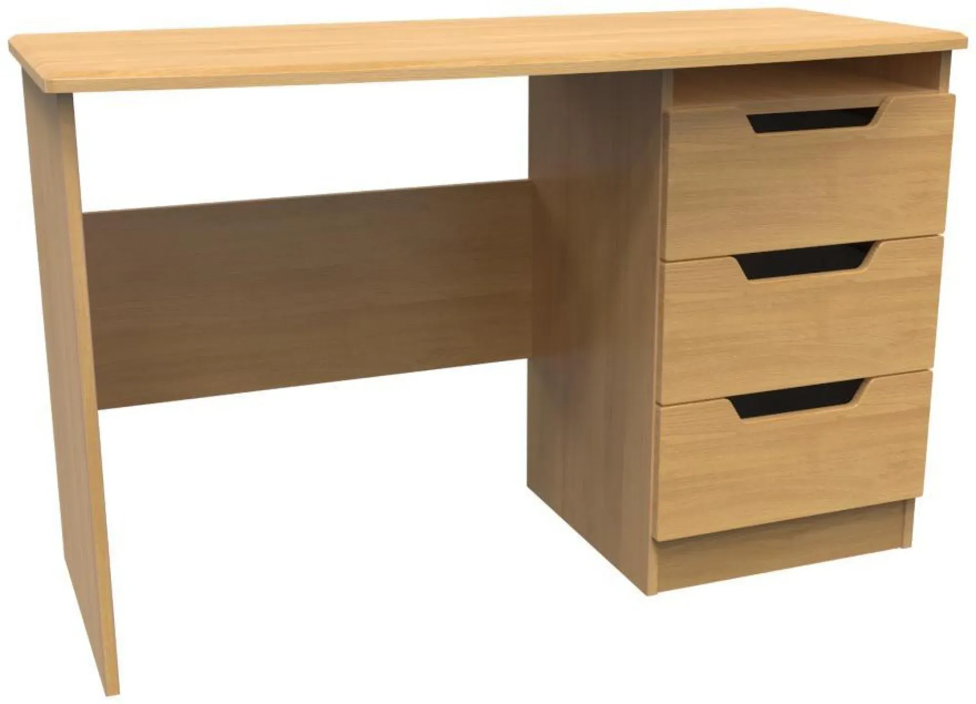 Bella 3 Drawer Desk - Oak