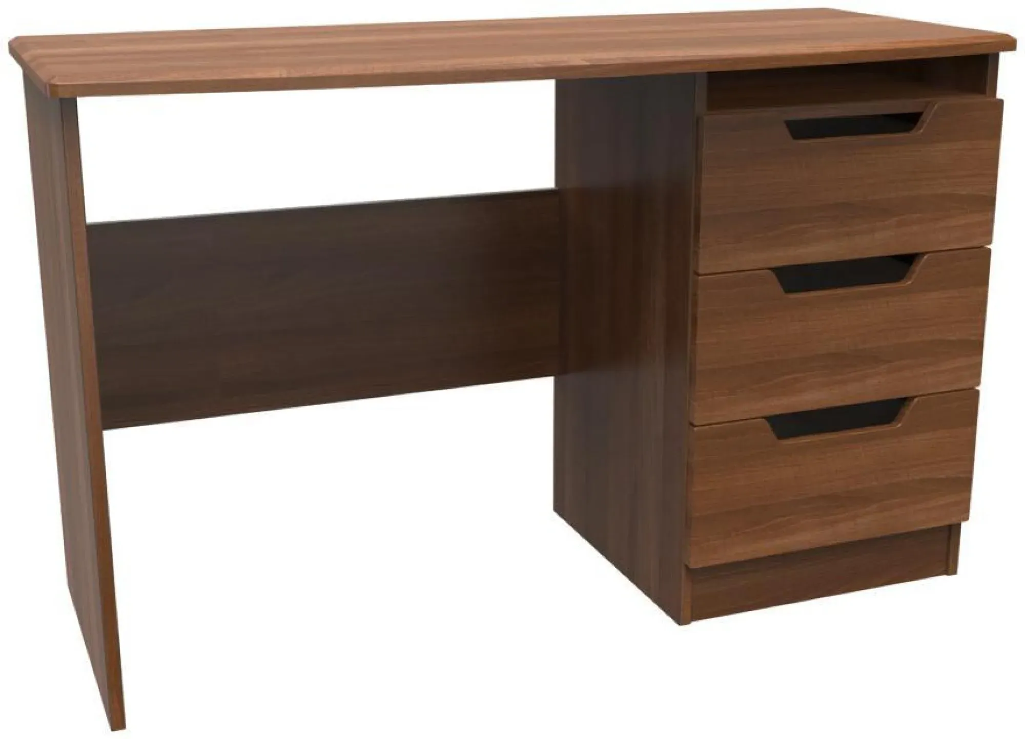 Bella 3 Drawer Desk - Walnut