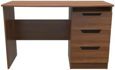 Bella 3 Drawer Desk - Walnut