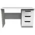 Bella 3 Drawer Desk - White Ash