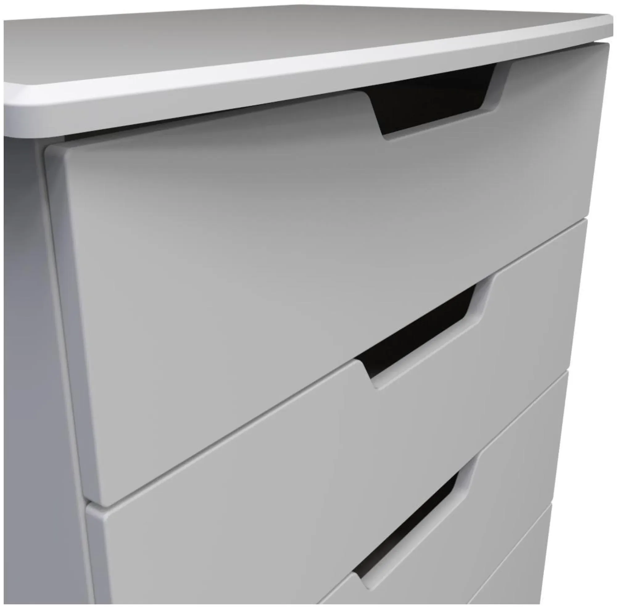 Bella 4 Drawer Chest - Grey
