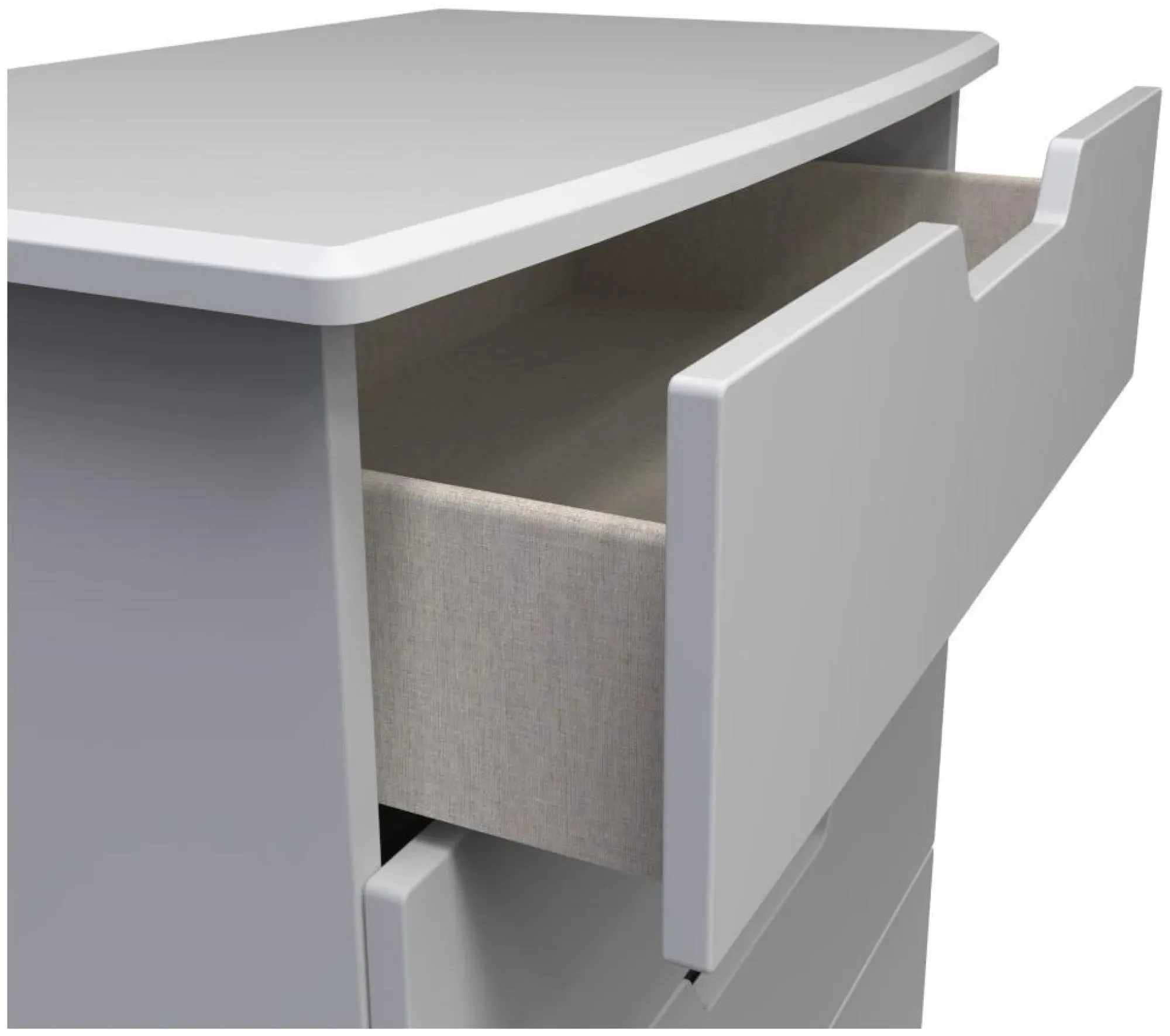 Bella 4 Drawer Chest - Grey