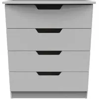 Bella 4 Drawer Chest - Grey Ash