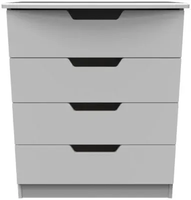 Bella 4 Drawer Chest - Grey image