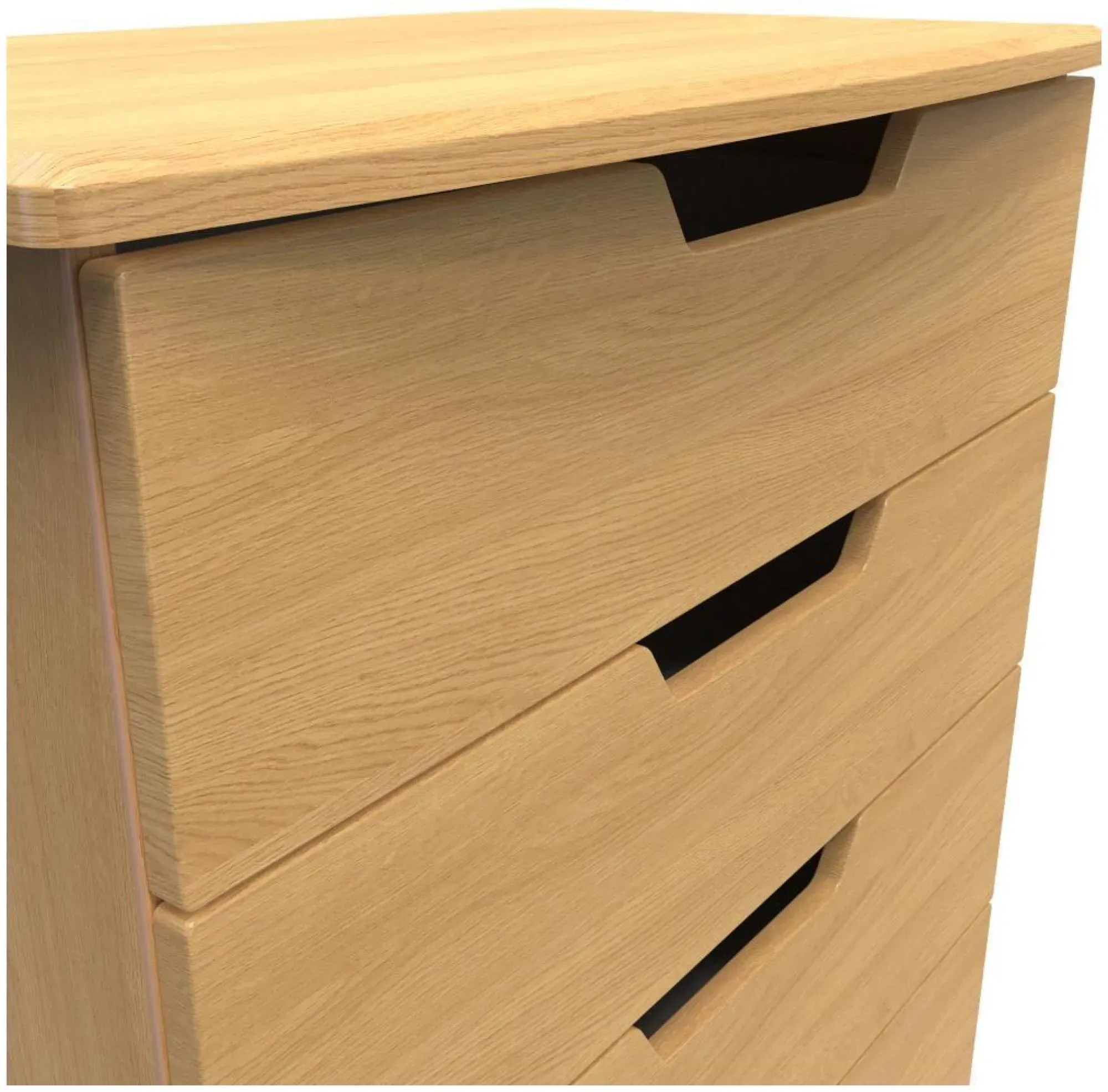 Bella 4 Drawer Chest - Oak