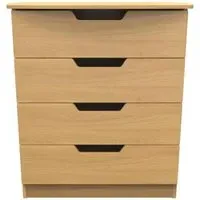 Bella 4 Drawer Chest - Oak