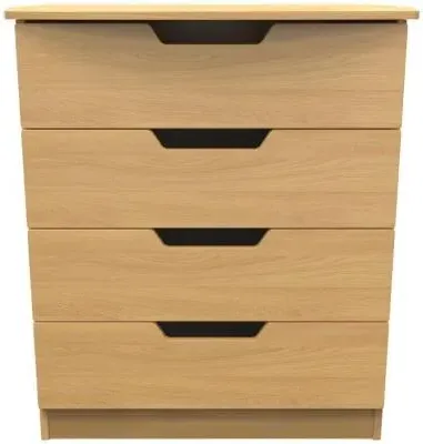 Bella 4 Drawer Chest - Oak