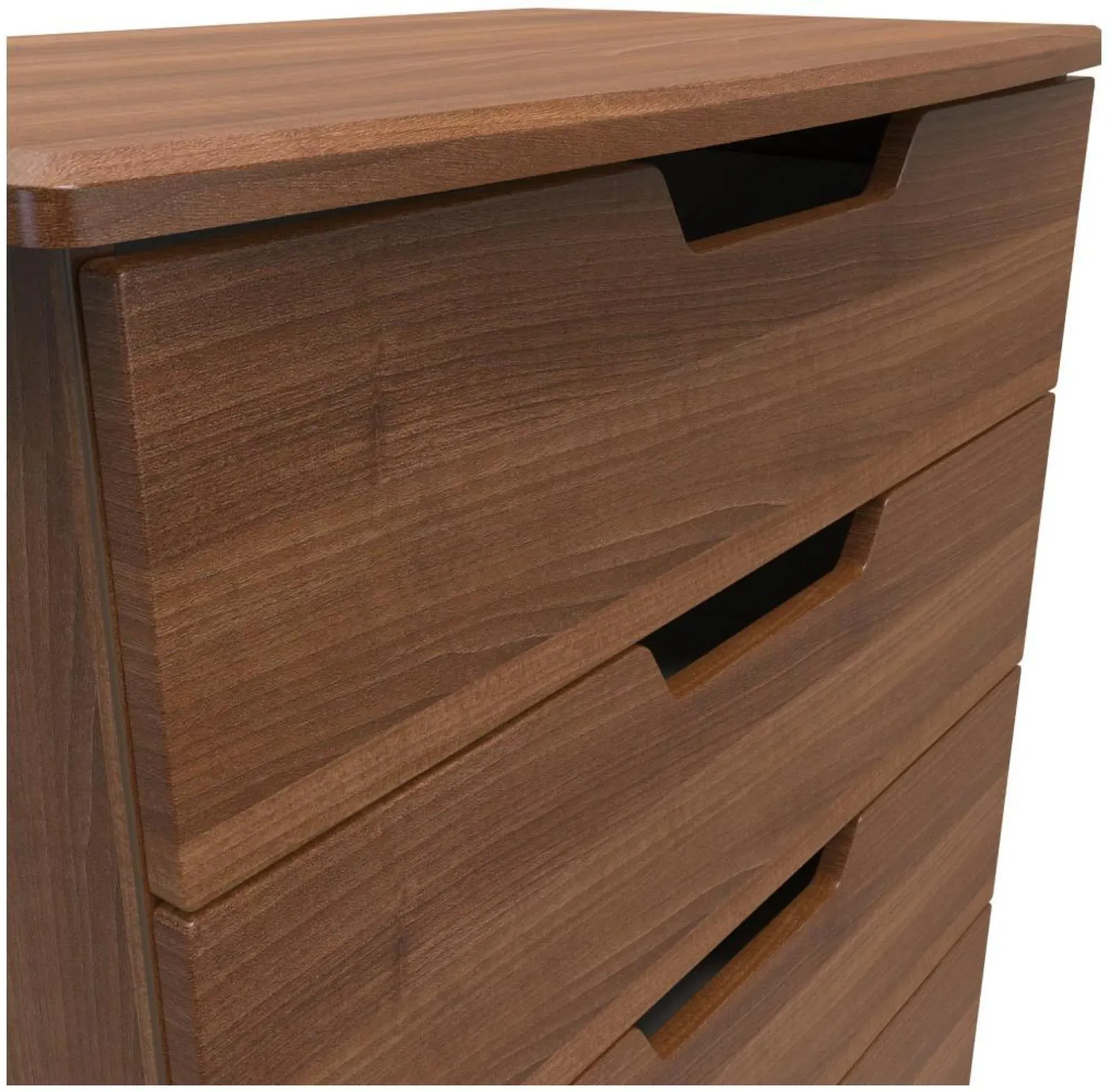 Bella 4 Drawer Chest - Walnut