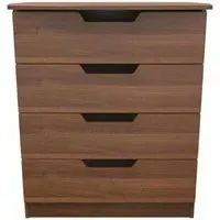 Bella 4 Drawer Chest - Walnut