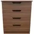Bella 4 Drawer Chest - Walnut