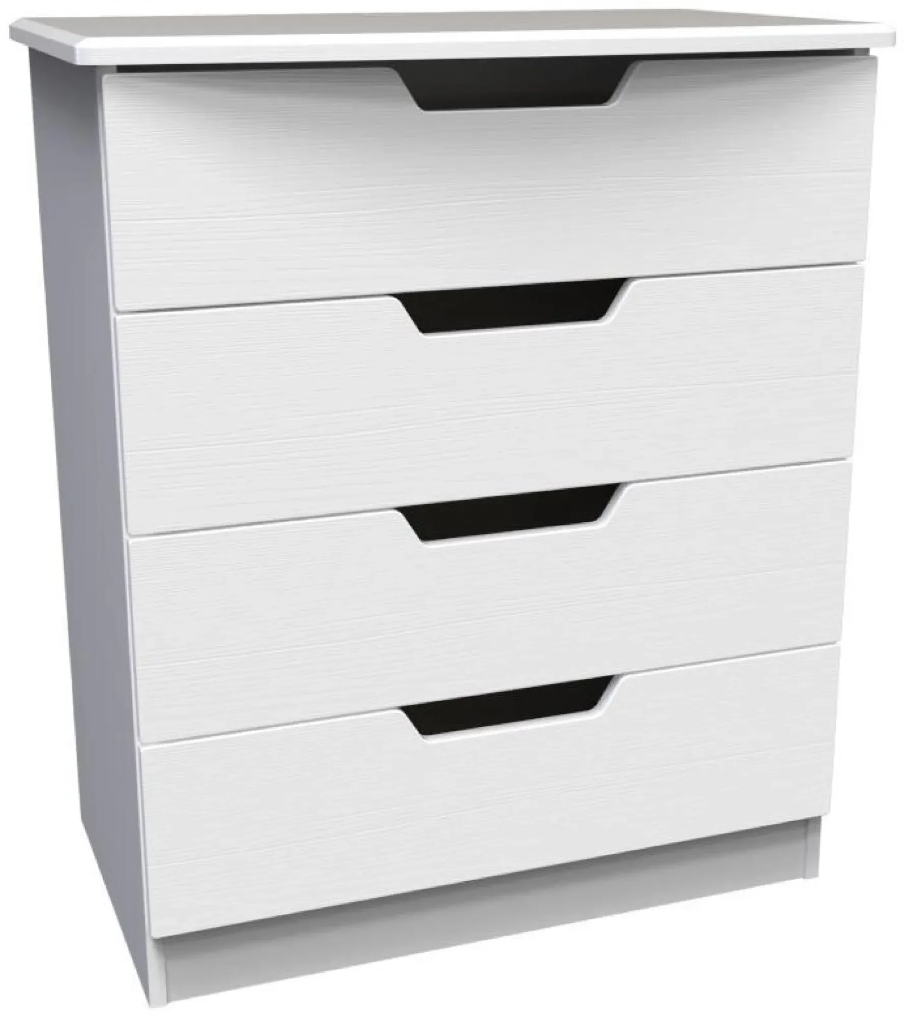 Bella 4 Drawer Chest - White