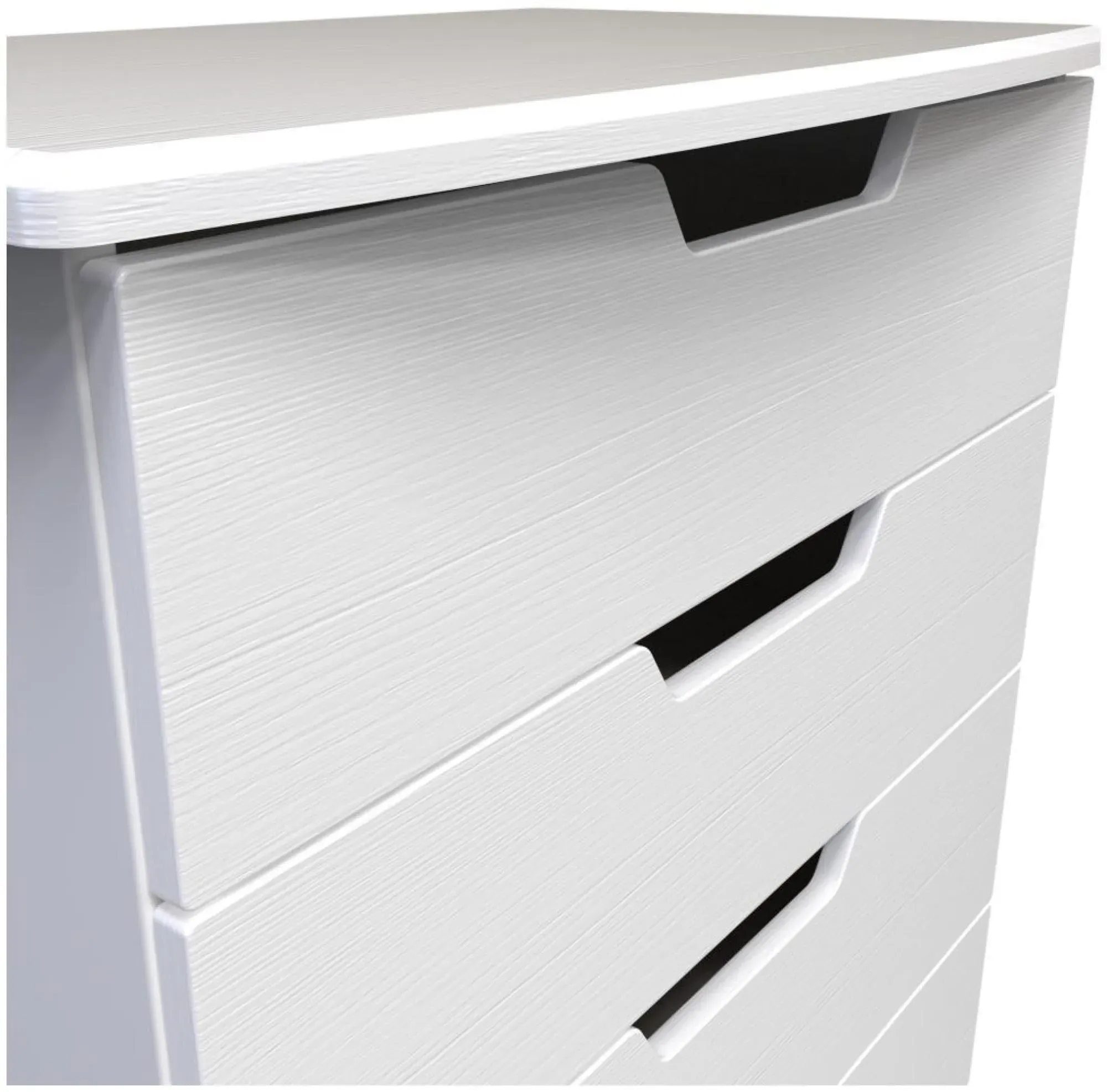 Bella 4 Drawer Chest - White