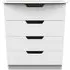 Bella 4 Drawer Chest - White